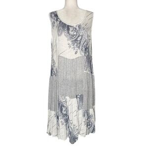Beyond Capri One Size Dress Gauzey Lagenlook Cottage Patchwork Lightweight